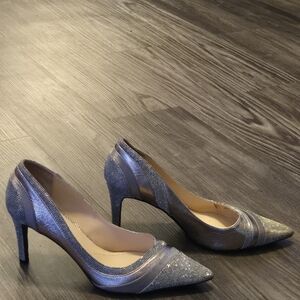 J.Renee Shimmering Silver Heels